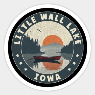 Little Wall Lake Iowa Sunset Sticker